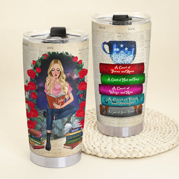 Personalized ACOTAR Tumbler Cup - Sarah J.Maas A Court of Thorns and Roses Novel Lover