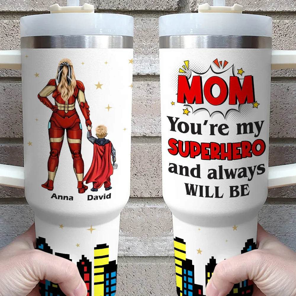 Super Mom Tumbler Cup - Personalized Mother's Day Gifts For Mom