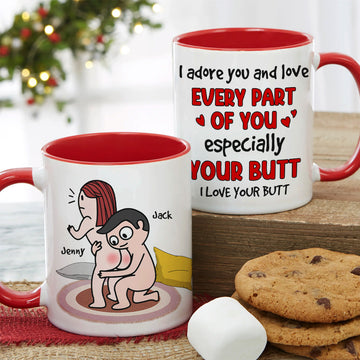Love Your Butt - Personalized Coffee Mug for Wife, Girlfriend