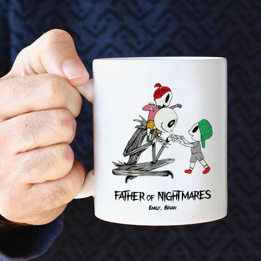 Dad Mom And Children 02QHDT230323 Personalized Black Coffee Mug