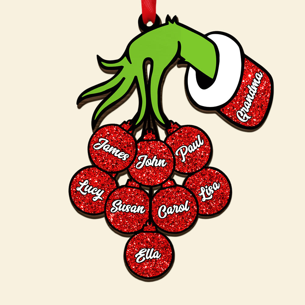 Hand Ornament, Personalized Kids Ornament, Gift For Grandma, Grandparents